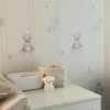 Papel pintado con ositos dibujados