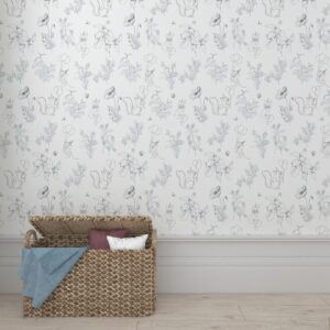 Papel pintado con un zorro