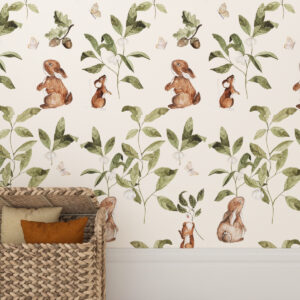 Conejos de papel pintado