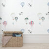 Papel tapiz globos y aviones