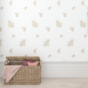 Papel pintado de rosas de té para el dormitorio