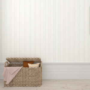 Papel pintado a rayas beige