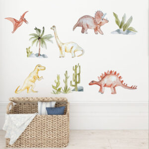 Pegatinas de Dinosaurios Pegatina de pared para niño Motivo Dinosaurios | decoración de la habitación para niño