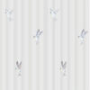 Papel pintado pájaros y rayas | Papel pintado para niña Motivo Pájaros | decoración de la habitación para niña