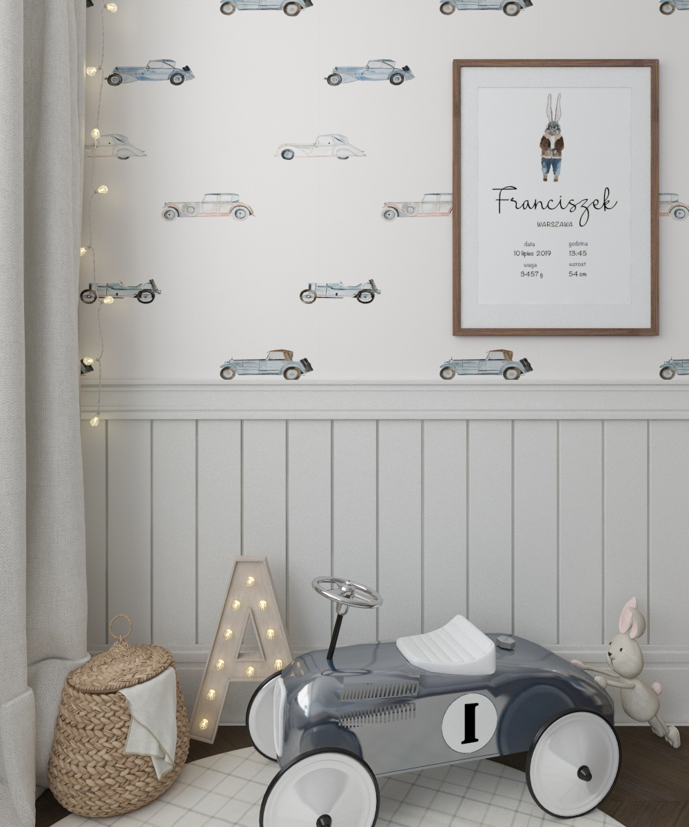 Papel pintado de coches antiguos para habitación de niño 3 Fondo de pantalla coches antiguos