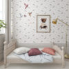 Papel pintado infantil para habitación de niña