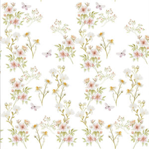 Papel pintado floral blanco, papel pintado para dormitorio, papeles pintados florales