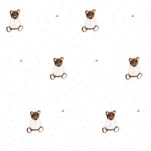 Papel pintado de la osita Alinka