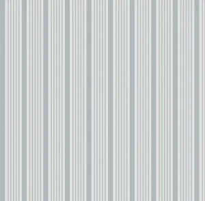 Papel pintado de rayas - beige azul marino