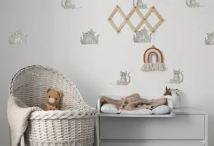 Papel pintado de gatitos lindos para niña