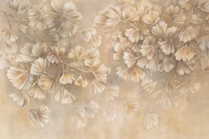 Mural de hojas para dormitorio