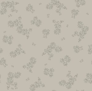 Papel pintado flores de prado beige y verde