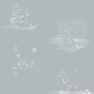 Bonito papel pintado con un motivo de fútbol. Juego de fútbol