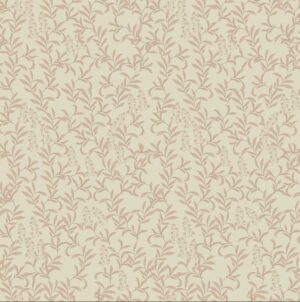 Delicado papel pintado de hojas para el dormitorio