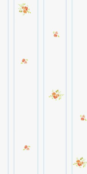 Papel pintado de rositas - en rollo