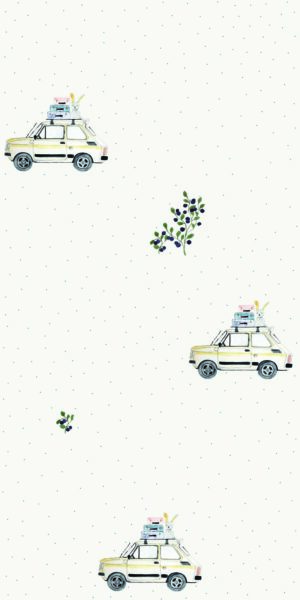 Papel pintado de Fiat 126p Maluch - en rollo