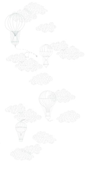 Papel pintado lineal de globos - en rollo