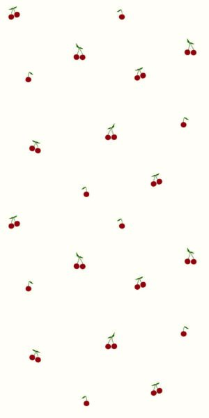 Papel pintado de cerezas rojas 🍒 - en rollo