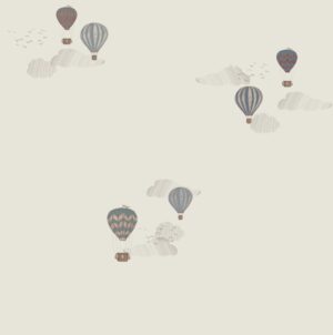 Papel pintado de globos azules