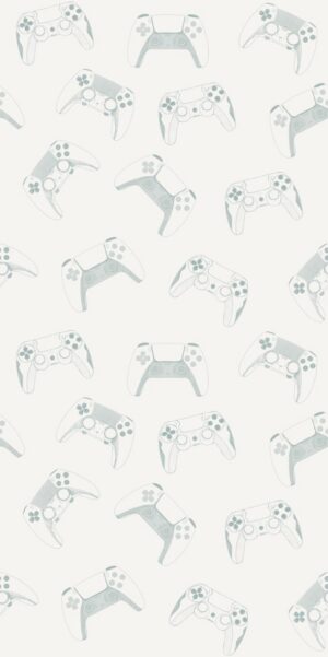 Papel pintado gaming color salvia | Papel pintado claro para cuarto de gamer