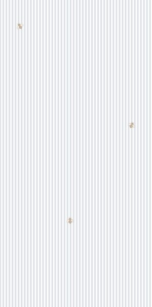 Papel pintado de Abejas y Rayas Azules | Decoración Encantadora para Habitación Infantil